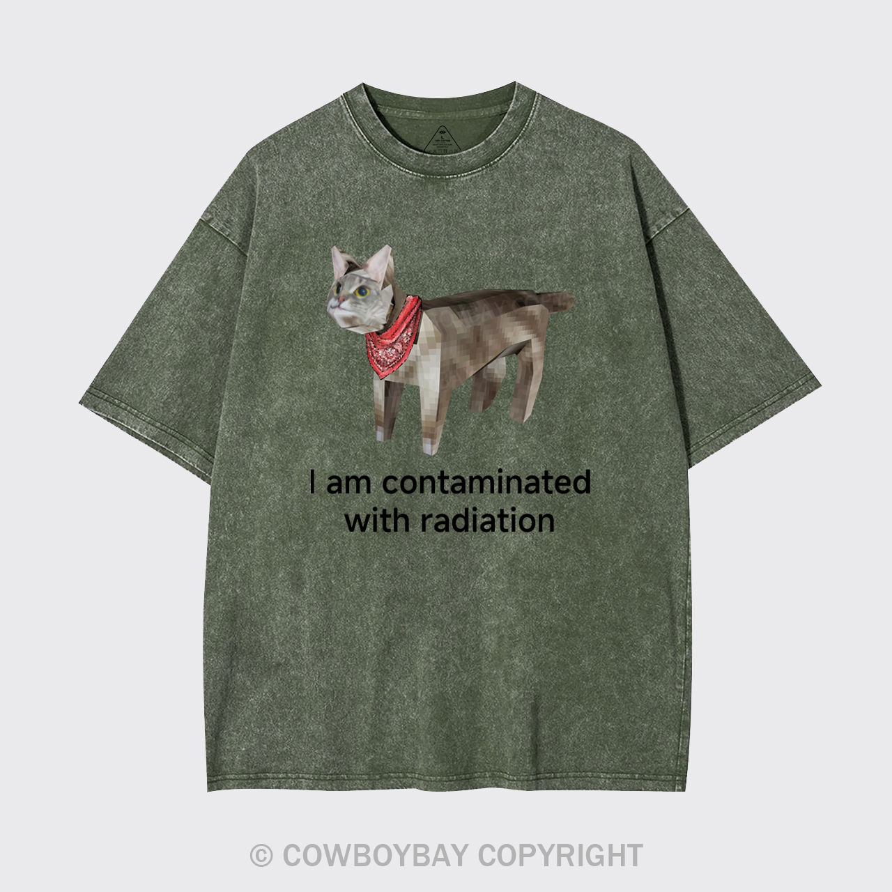 I Am Contaminated With Radiation Garment-dye Tees