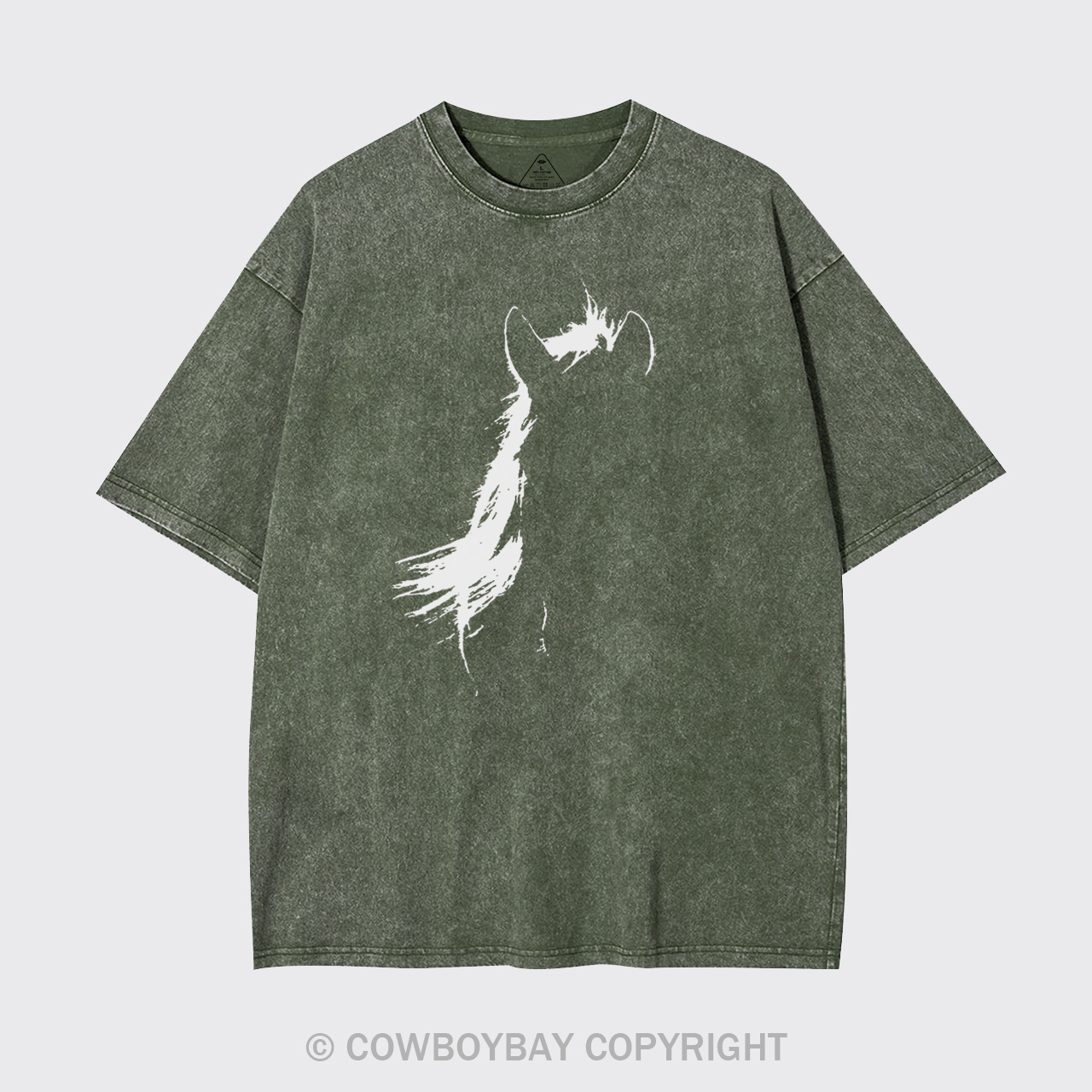 Vintage Horse Print Garment-dye Tees