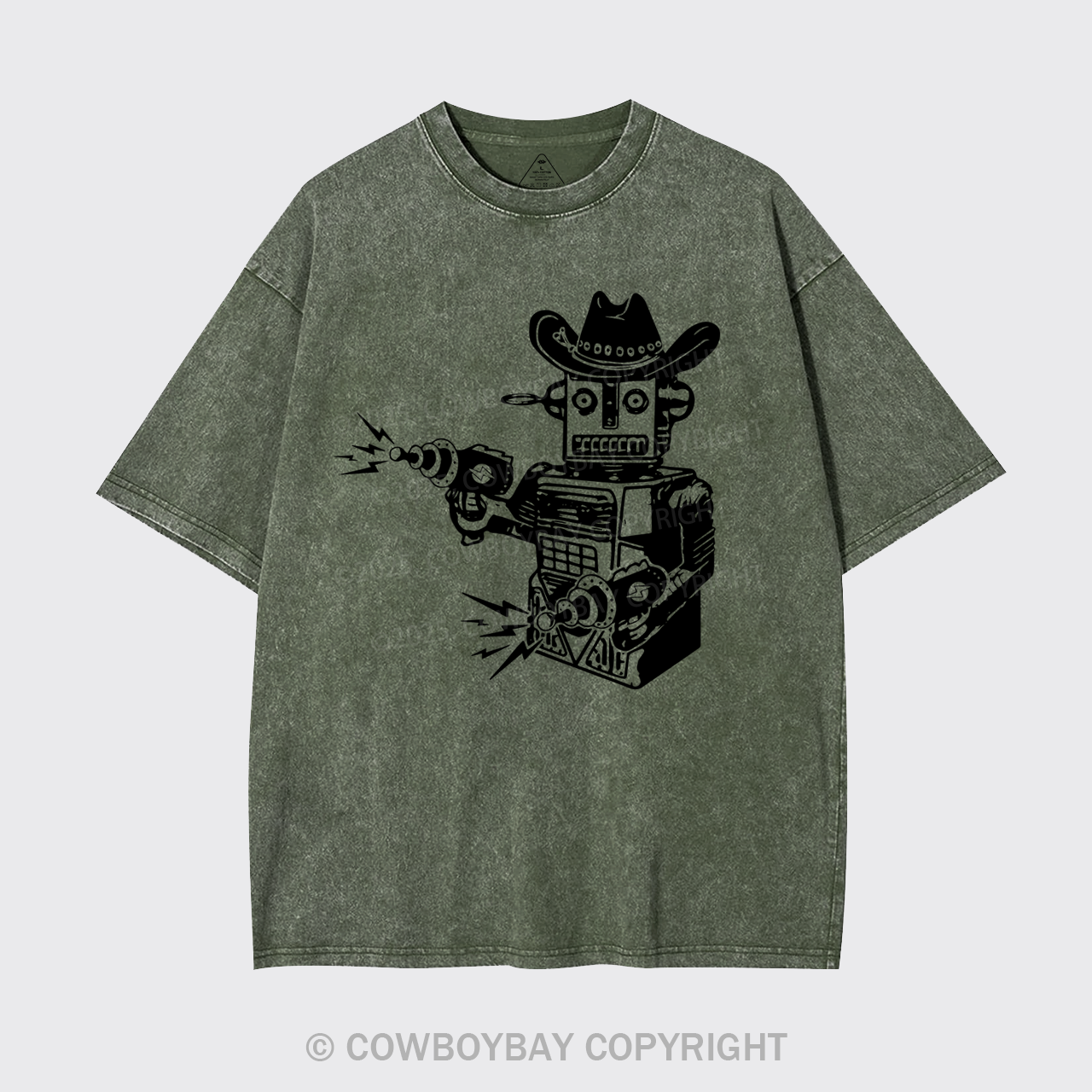 Vintage Cowboy Robot Garment-dye Tees