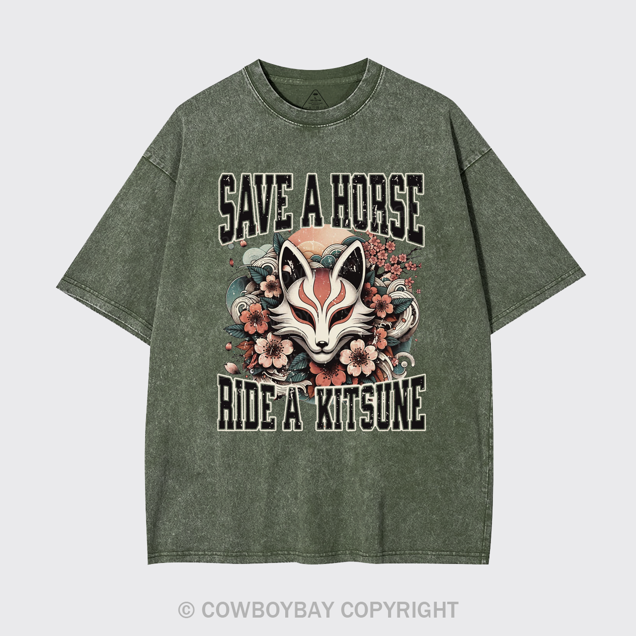 Save A Horse Ride A Kitsune Garment-dye Tees