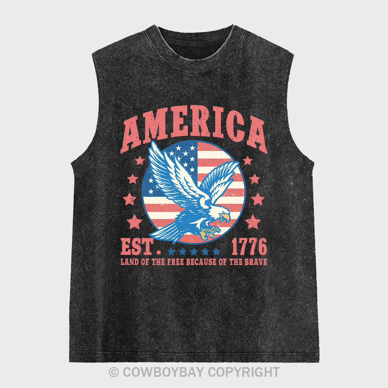 1776 Land of The Free Washed Tanks