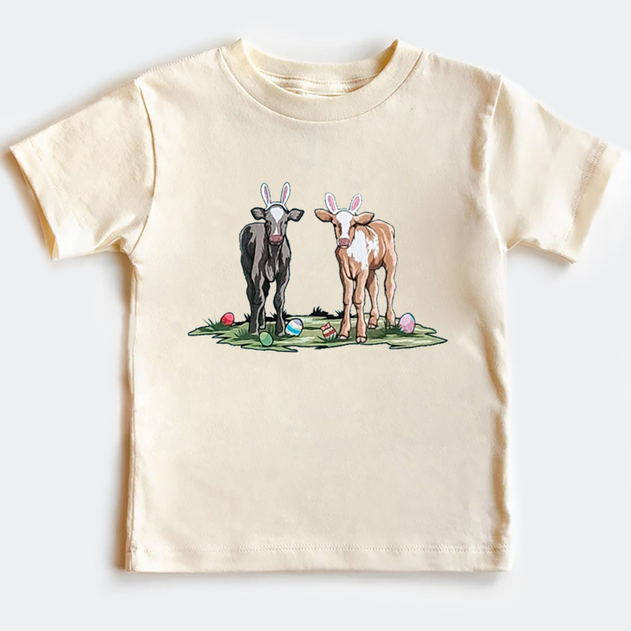 Easter Cute Cow Kids T-shirt
