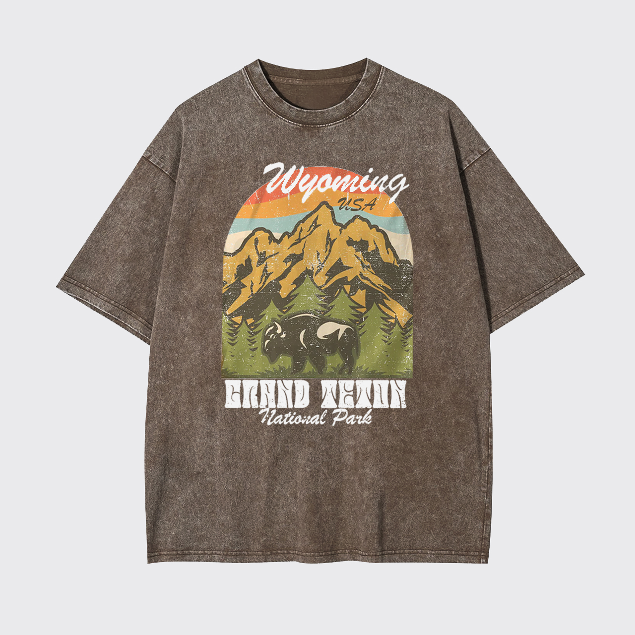 Grand Teton National Park Hiking Garment-dye Tees