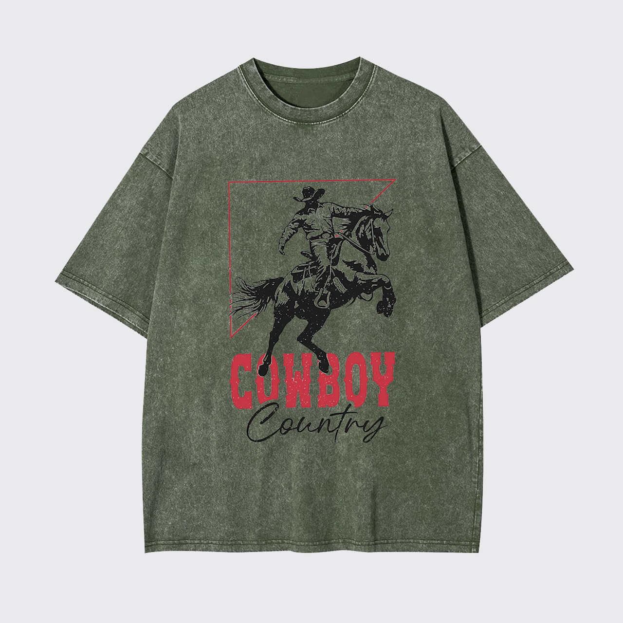 Western Cowboy Country Garment-dye Tees