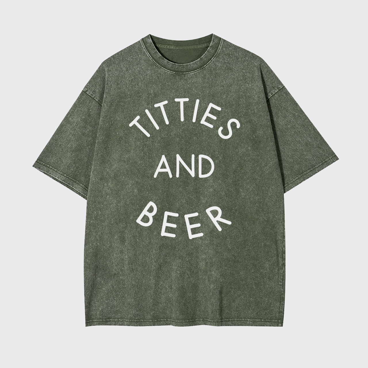 Country Music Titties And Beer Garment-dye Tees