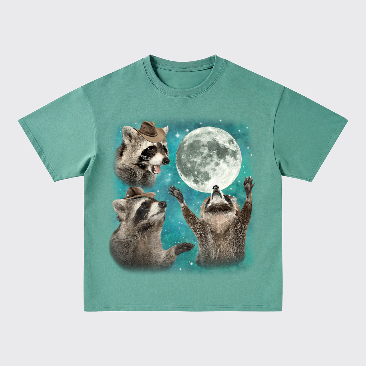 Three Raccoons Oversize T-Shirts