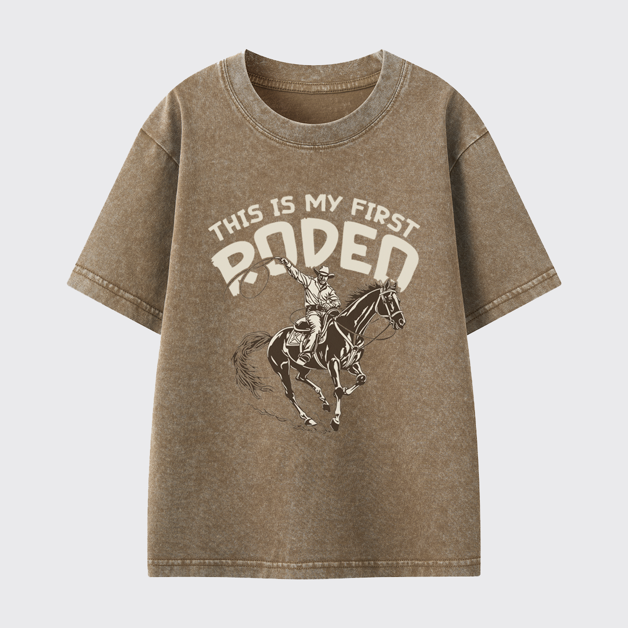 This Is My First Rodeo Washed Toddler T-shirt