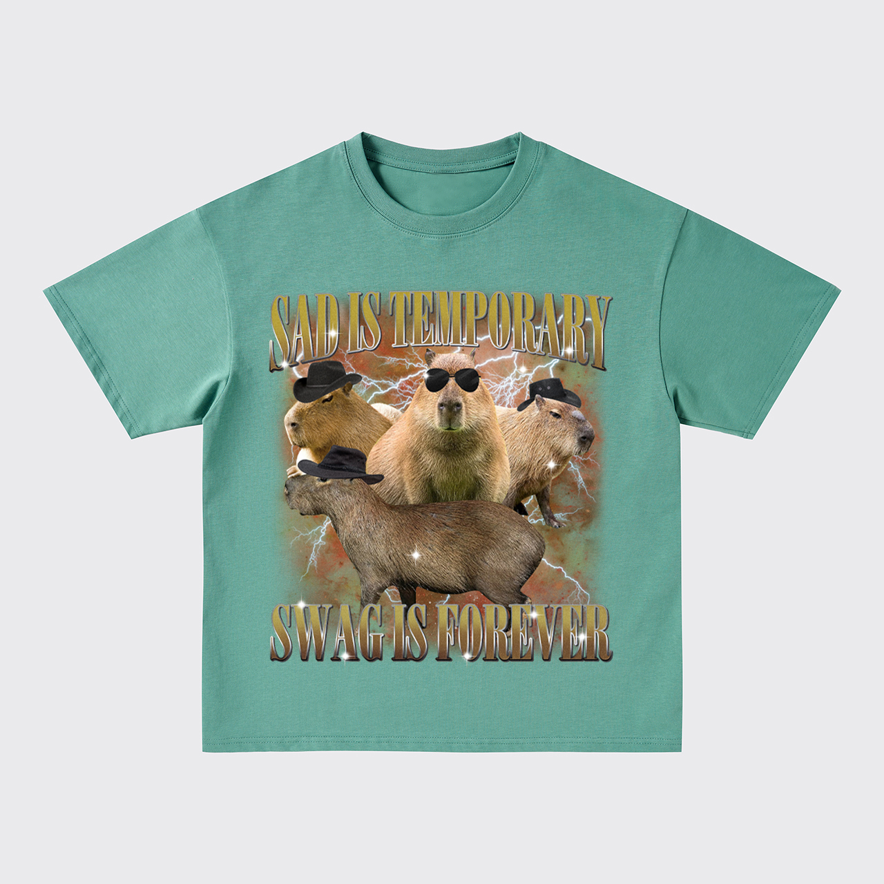 Sad Is Temporary Swag Is Forever Oversize T-Shirts