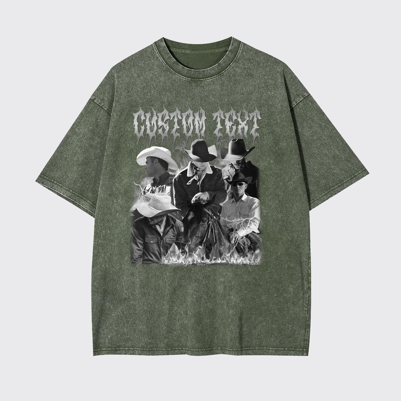 Custom Retro 90s Photos Garment-dye Tees