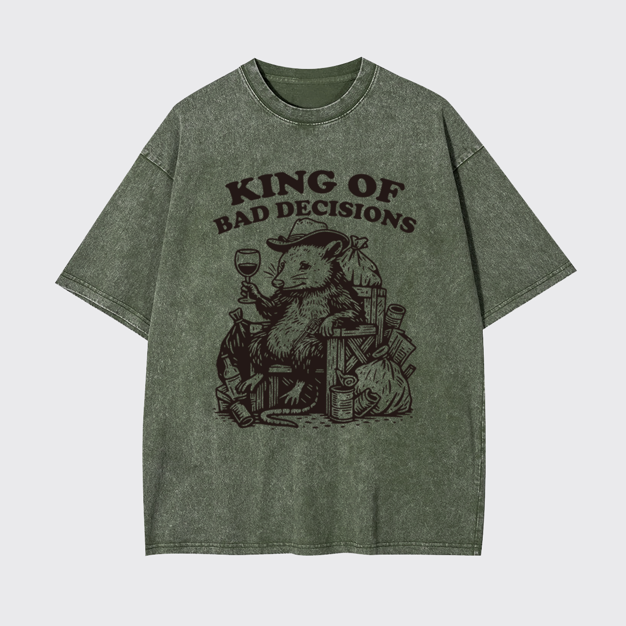 King Of Bad Decisions Garment-dye Tees
