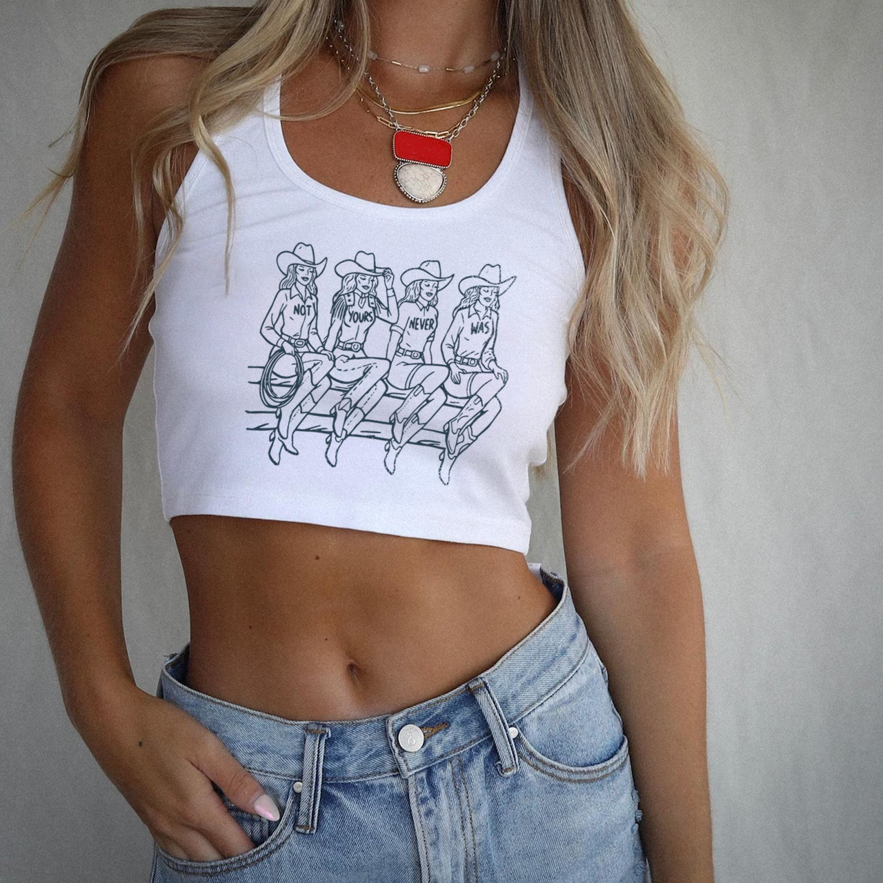 Not Yours Cowgirl Tank Top
