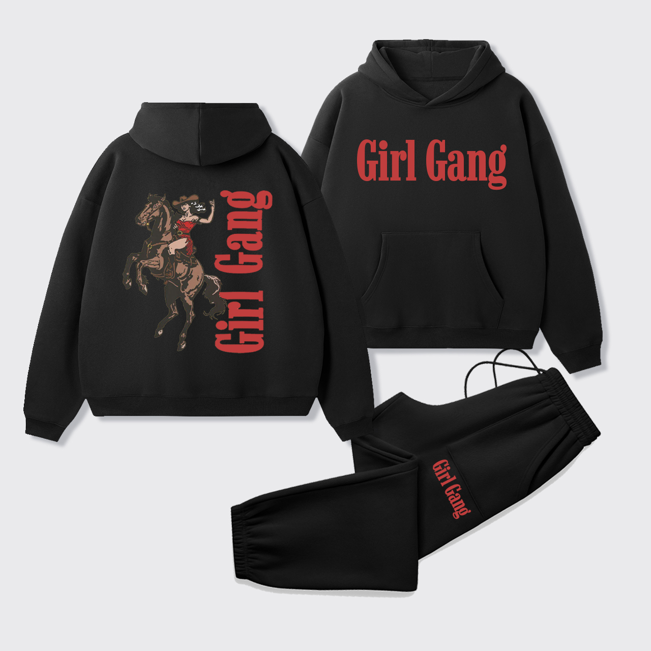 Cowgirl Rodeo Hoodie Set