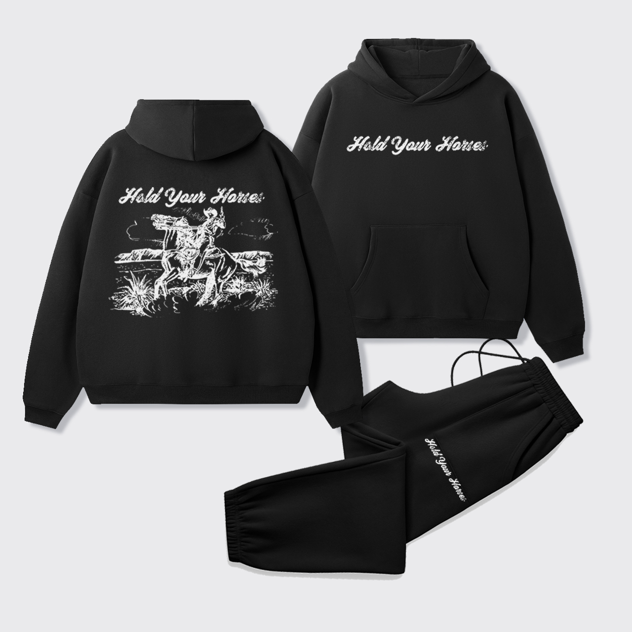 Hold Your Horses Hoodie Set