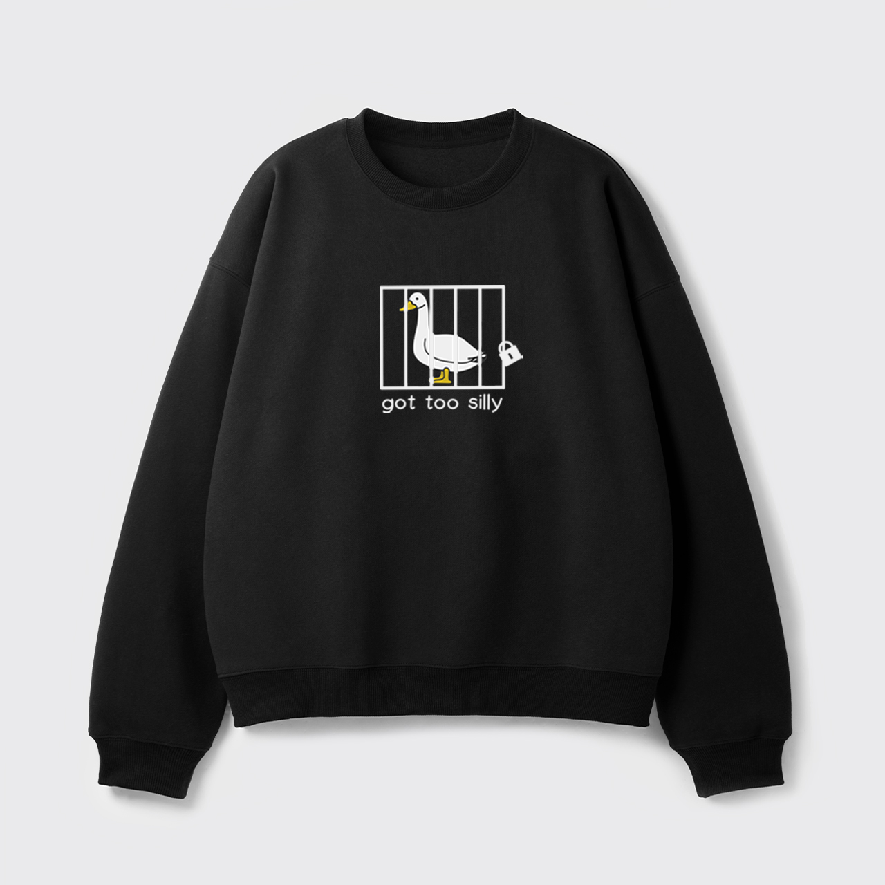 Got Too Silly Embroidered Fleece Sweatshirt