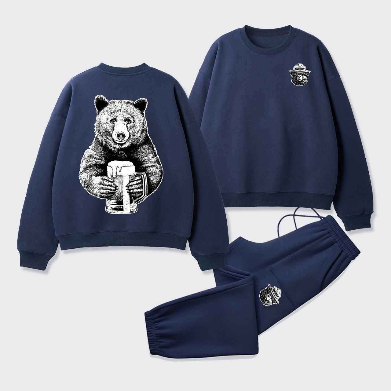 Smokey The Bear Fleece Sweatshirt Set