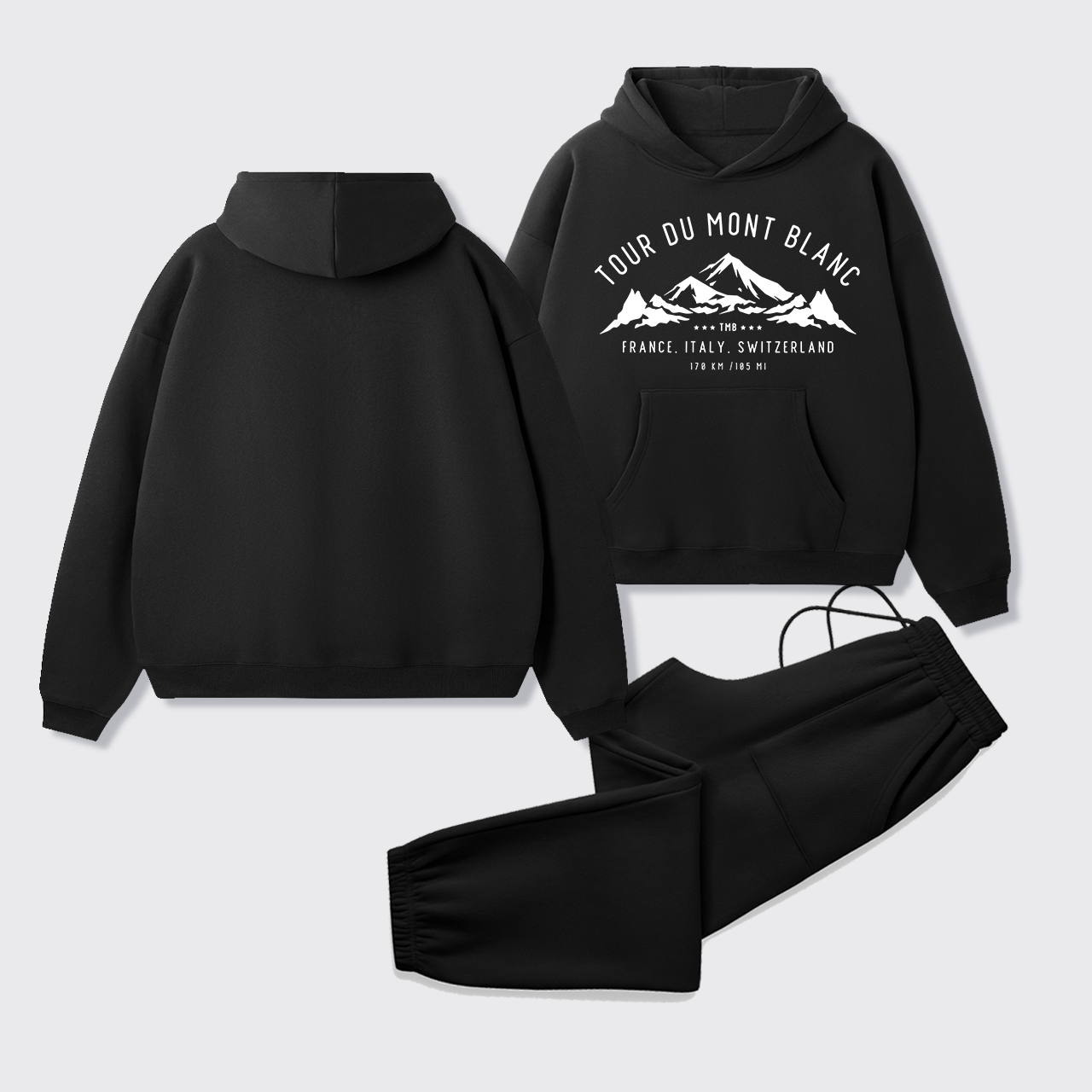 Tour Du Mont Blanc Fleece Hoodie Set