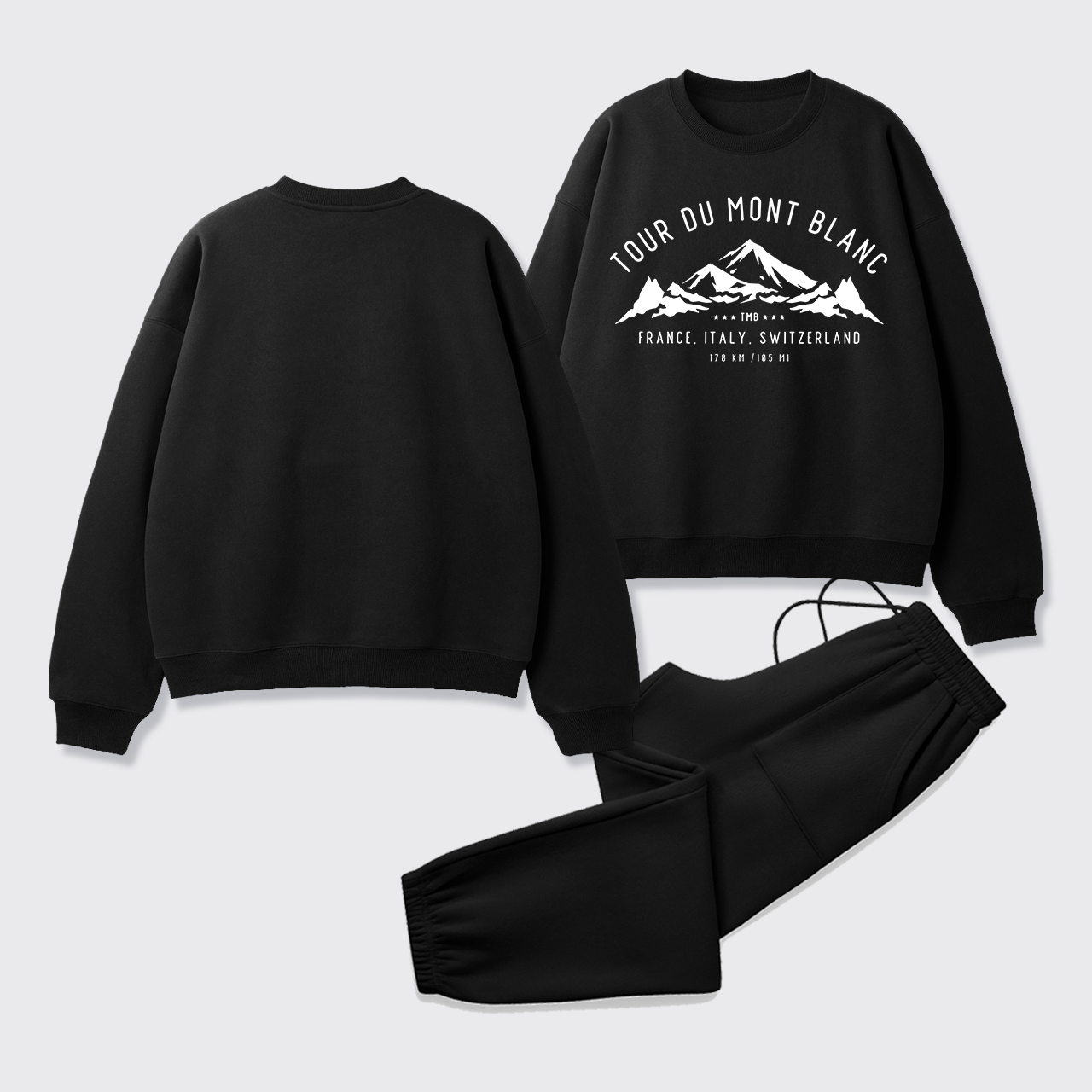 Tour Du Mont Blanc Fleece Sweatshirt Set