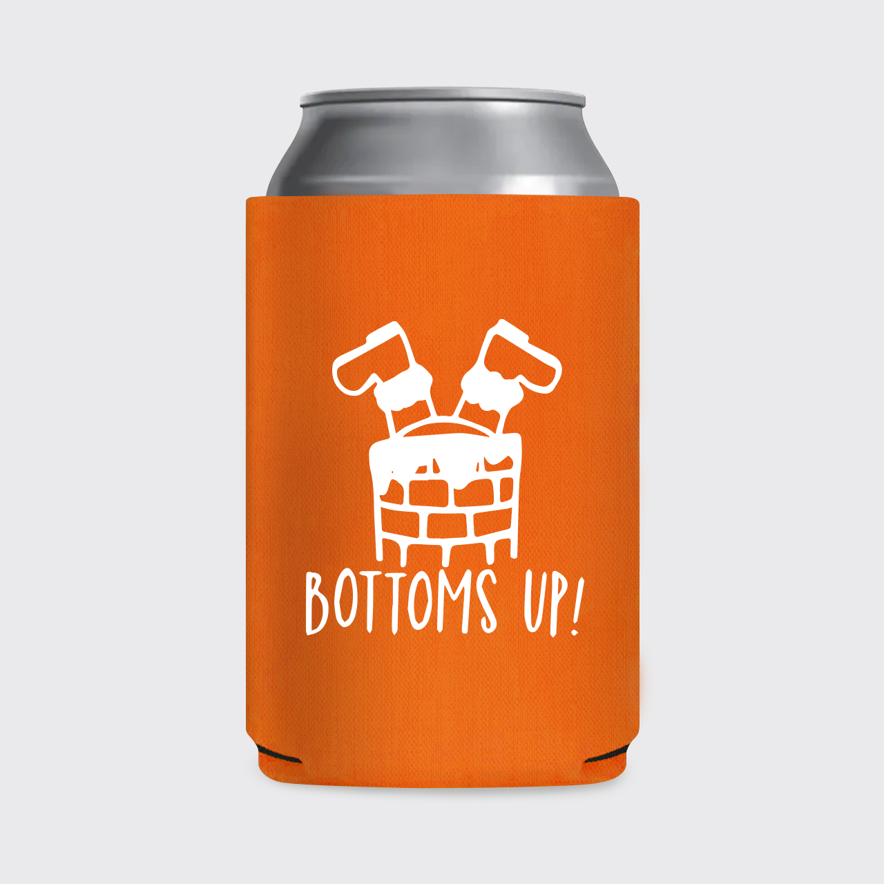 Bottoms Up Christmas Koozie