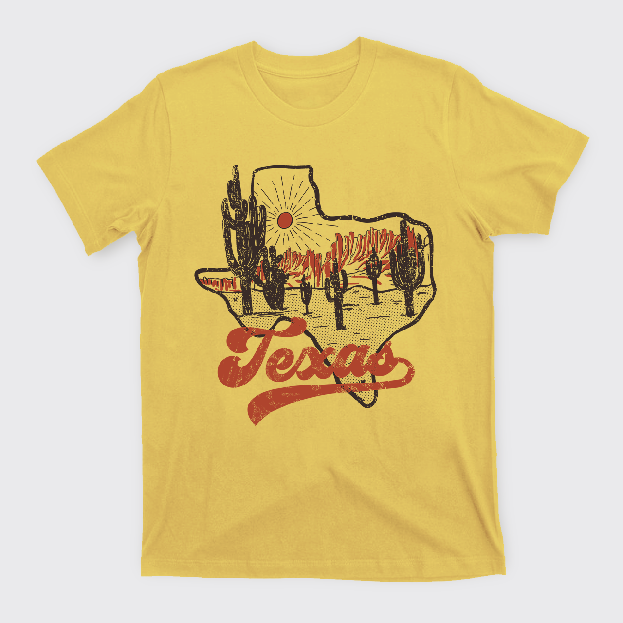 Texas Sunset Vintage T-Shirts