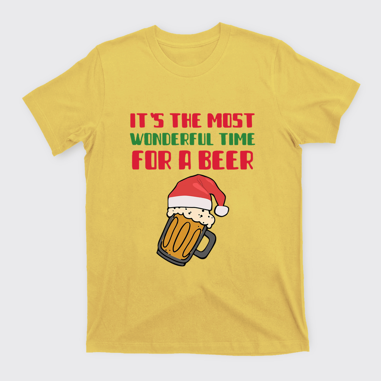 It's The Most Wonderful Time For A Beer Funny Christmas T-Shirts