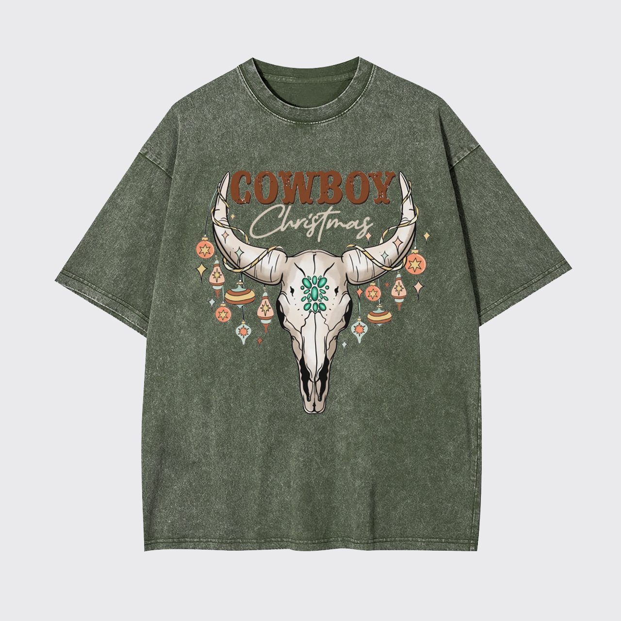 Cowboy Christmas Garment-dye Tees