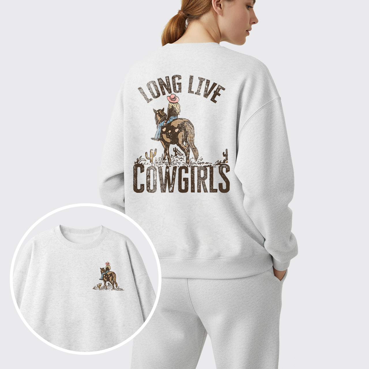 Fleece Long Live Cowgirls Sweatshirt