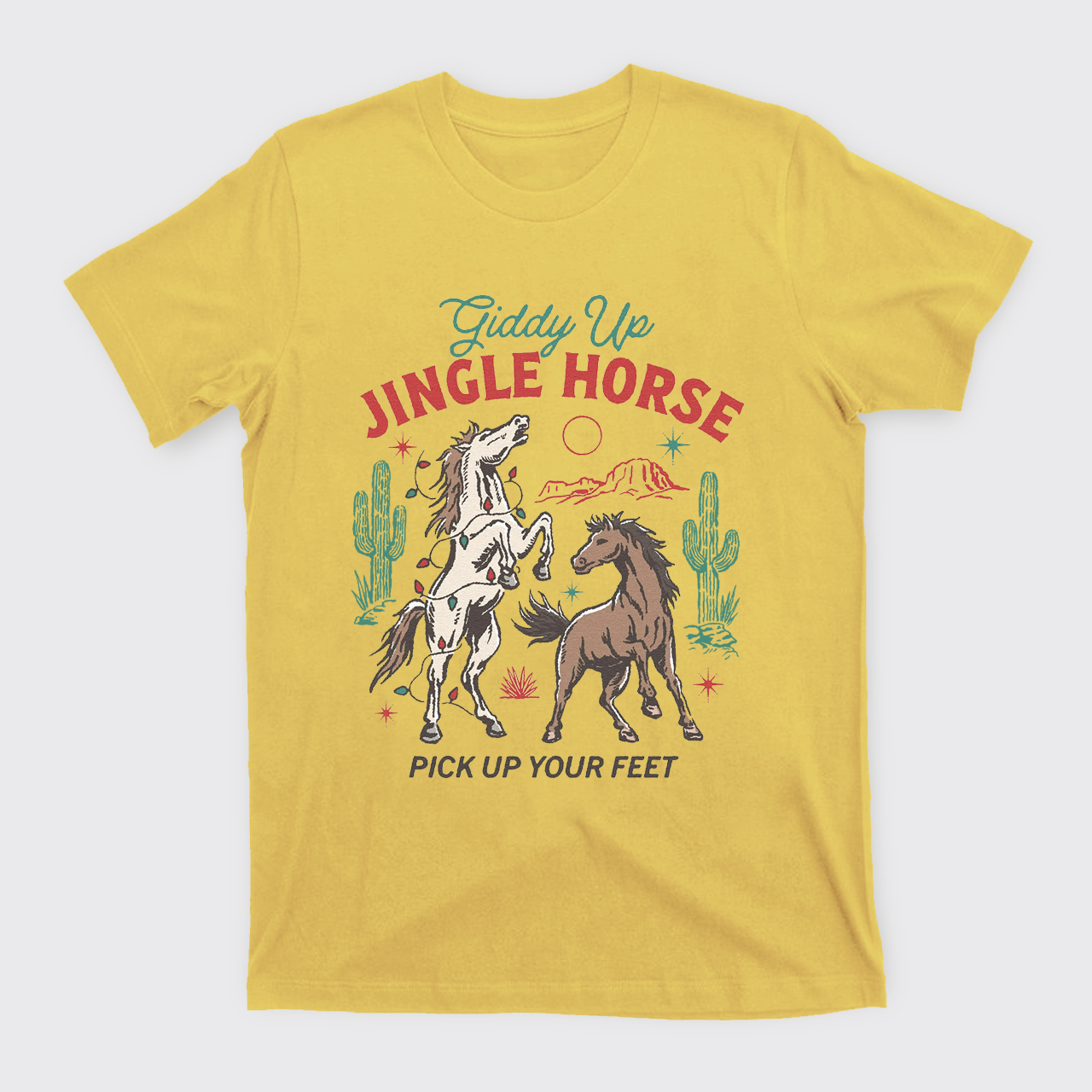 Giddy Up Jingle Horse Christmas T-Shirts