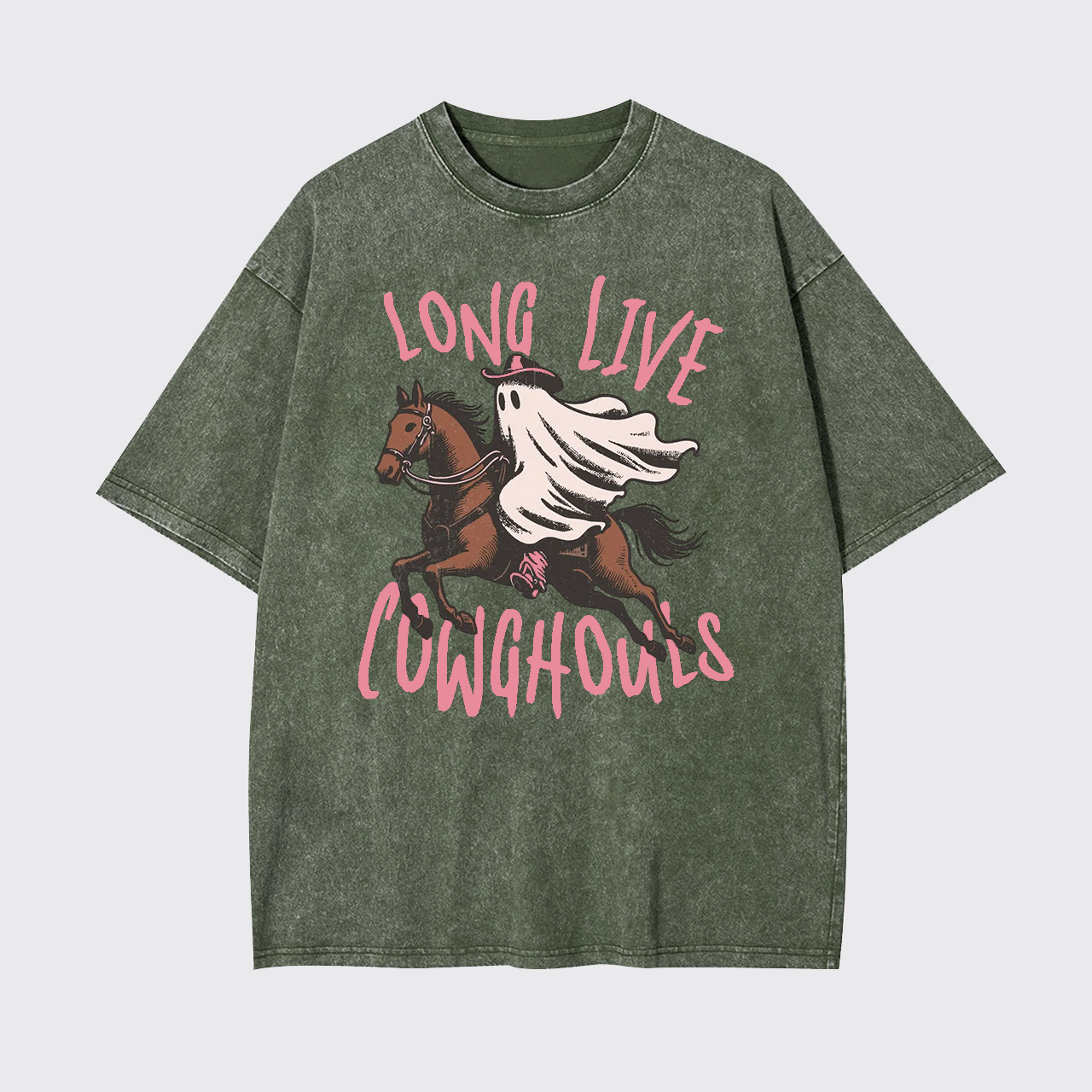 Long Live Cowghouls Halloween Garment-dye Tees