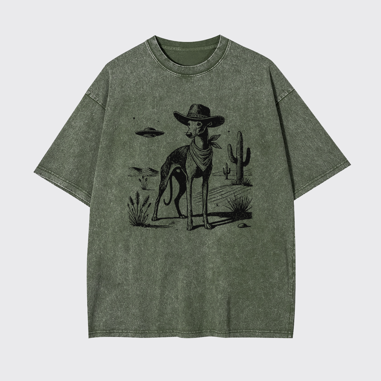 Whippet Vintage UFO Western Garment-dye Tees
