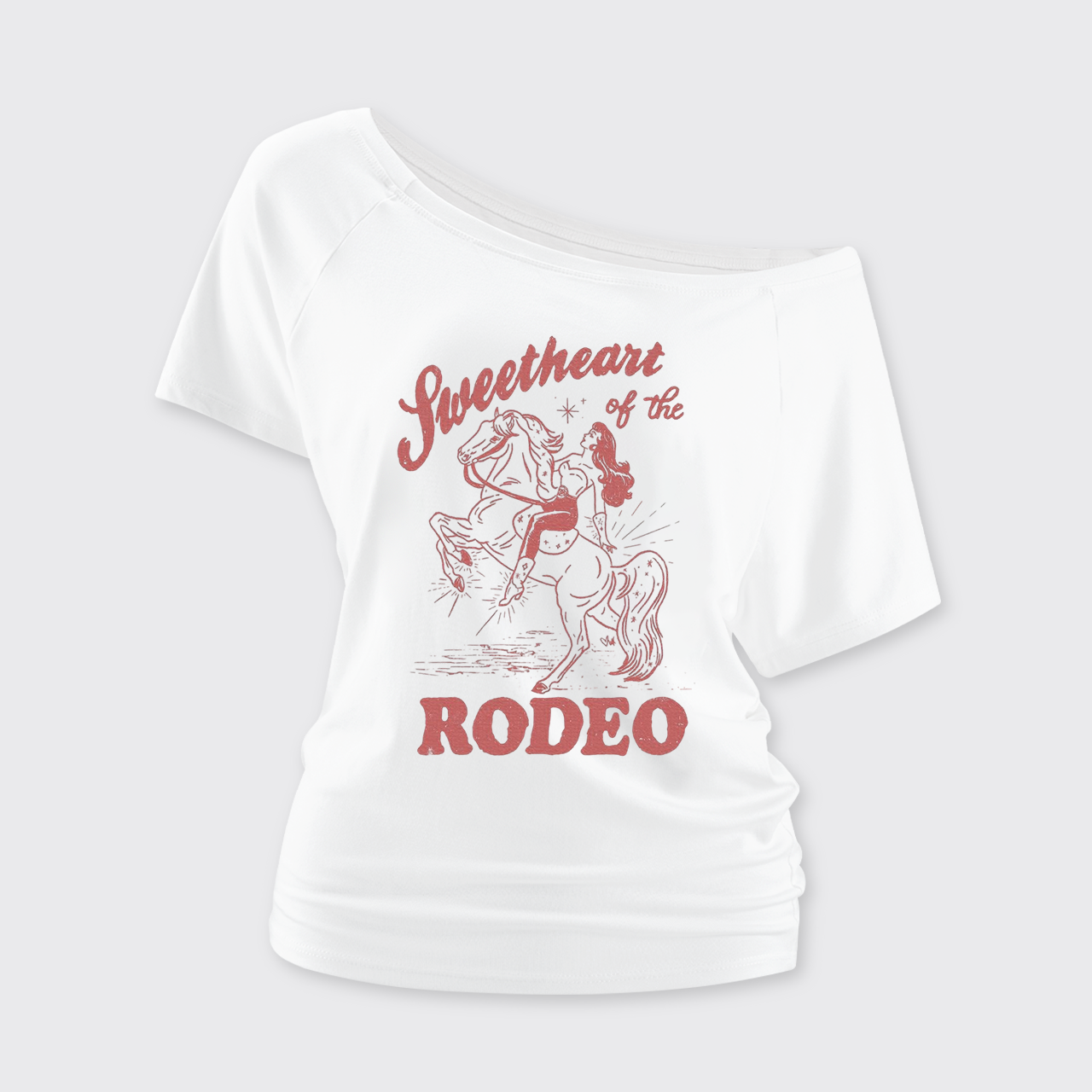 Sweetheart of the Rodeo Off Shoulder Top
