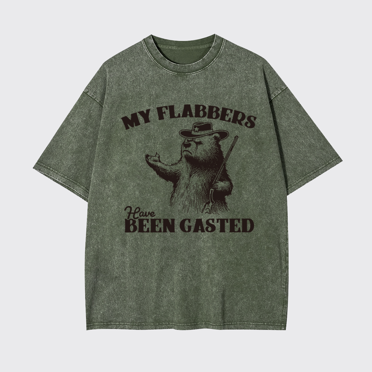 Dark Humer All of My Flabbers Are Gasted Garment-dye Tees