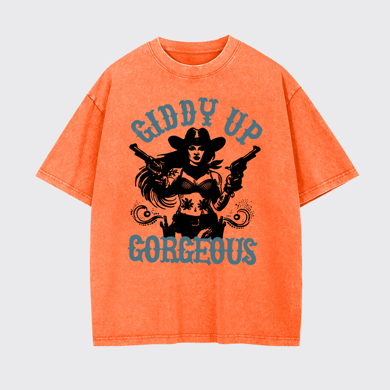 Western Cowgirl Giddy Up Garment-dye Tees