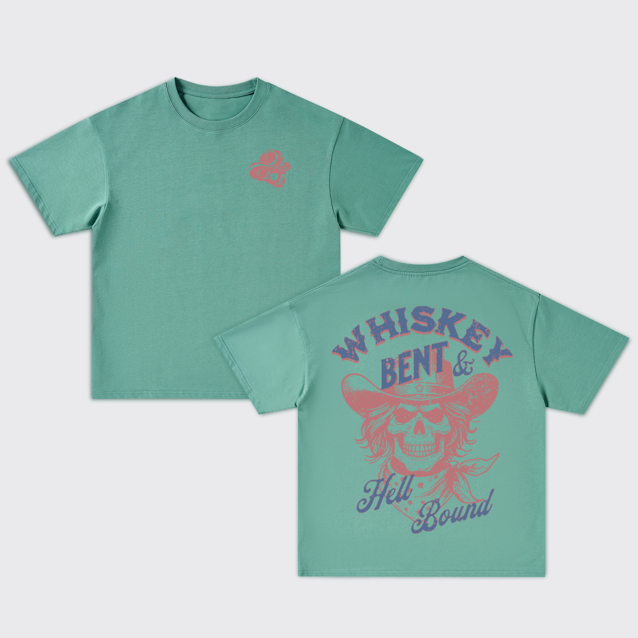 Whiskey Bent & Hell Bound Oversize T-Shirts
