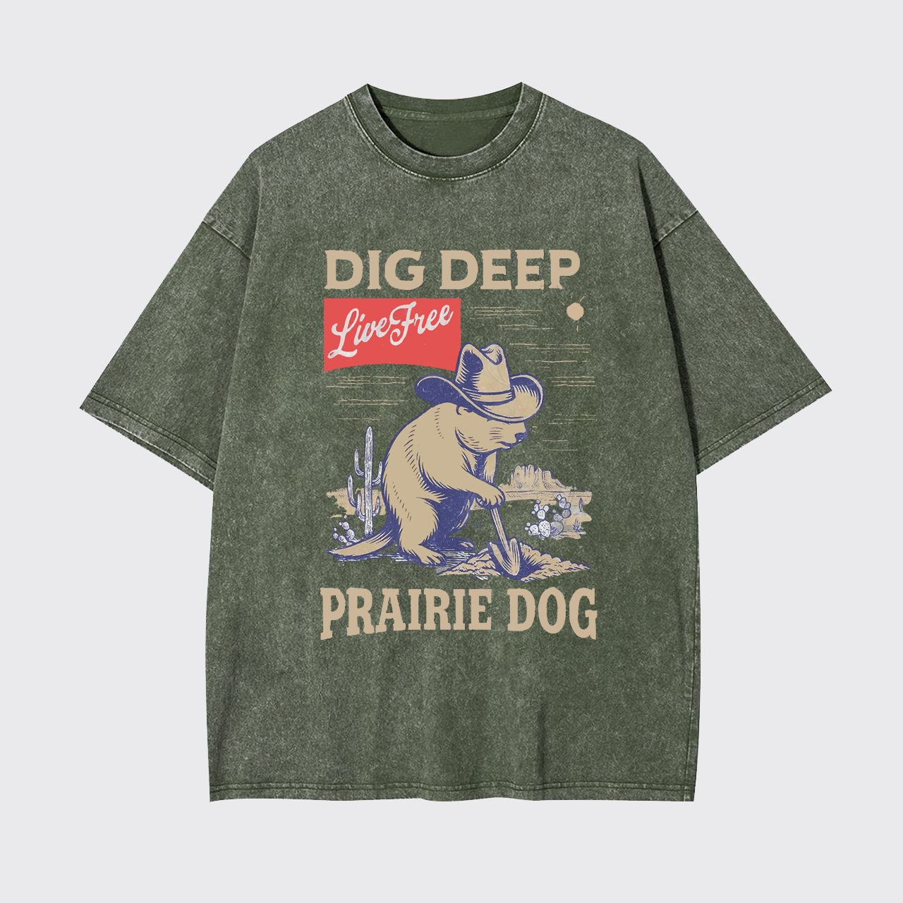 Dig Deep Live Free Garment-dye Tees