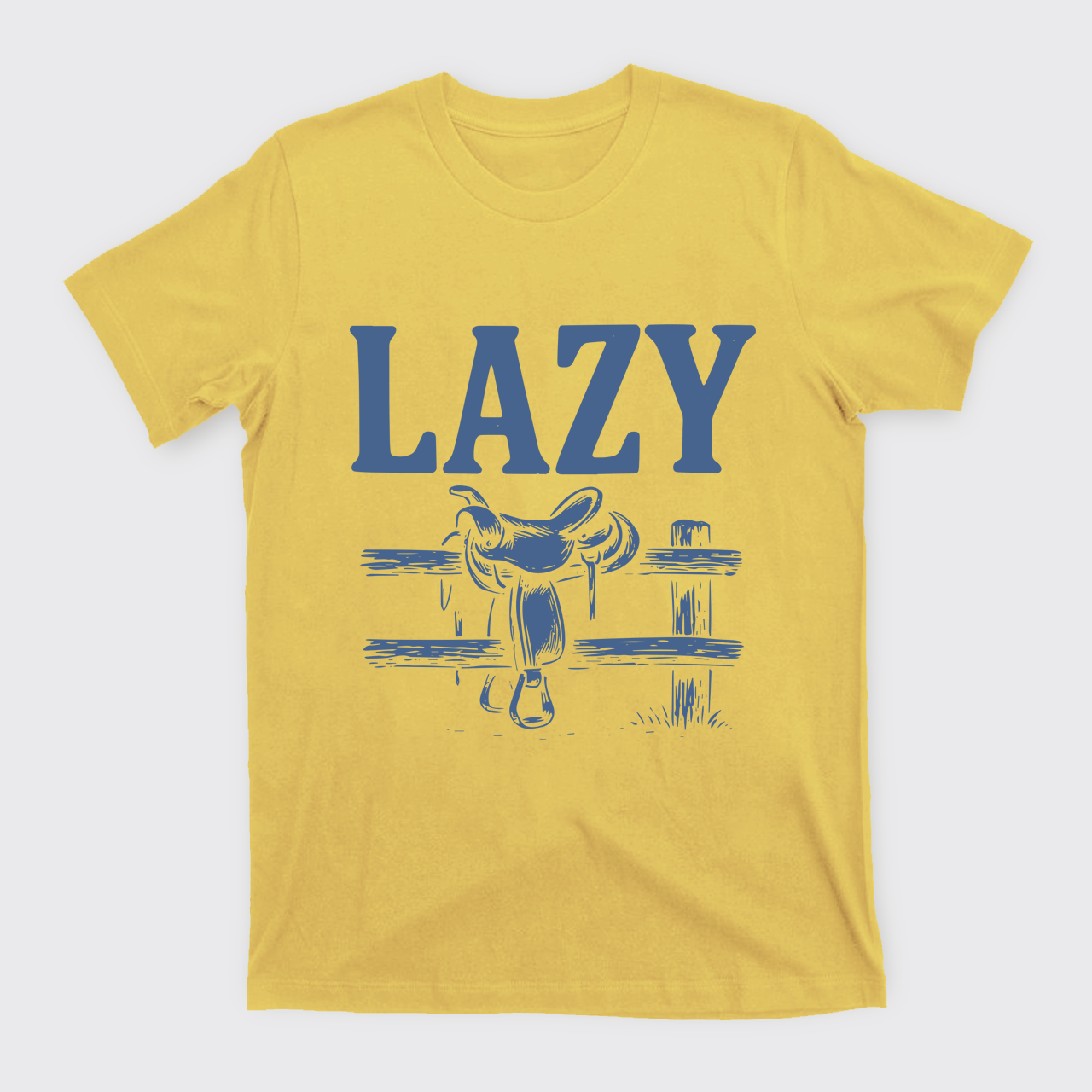 Lazy Cowboy Saddle T-Shirts