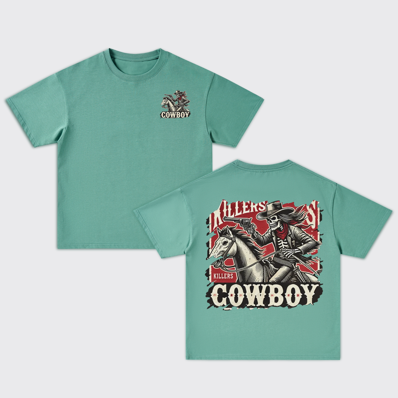 Black Cowboy Killers Oversize T-Shirts
