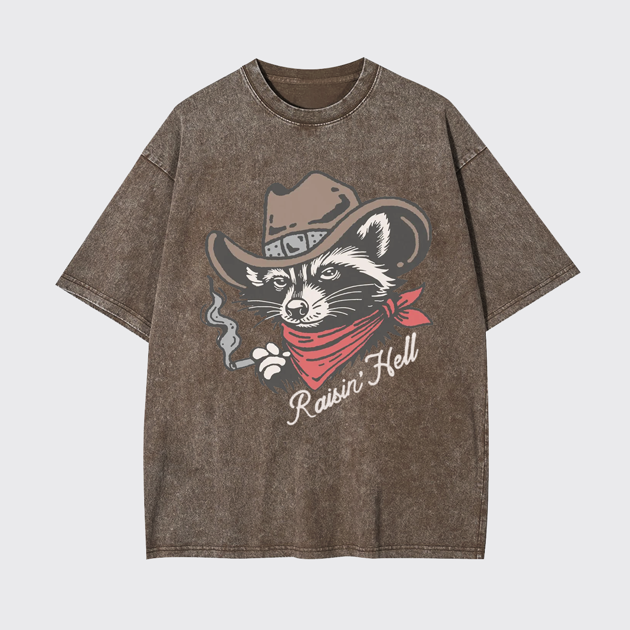 Raisin' Hell Vintage Cowboy Country Garment-dye Tees