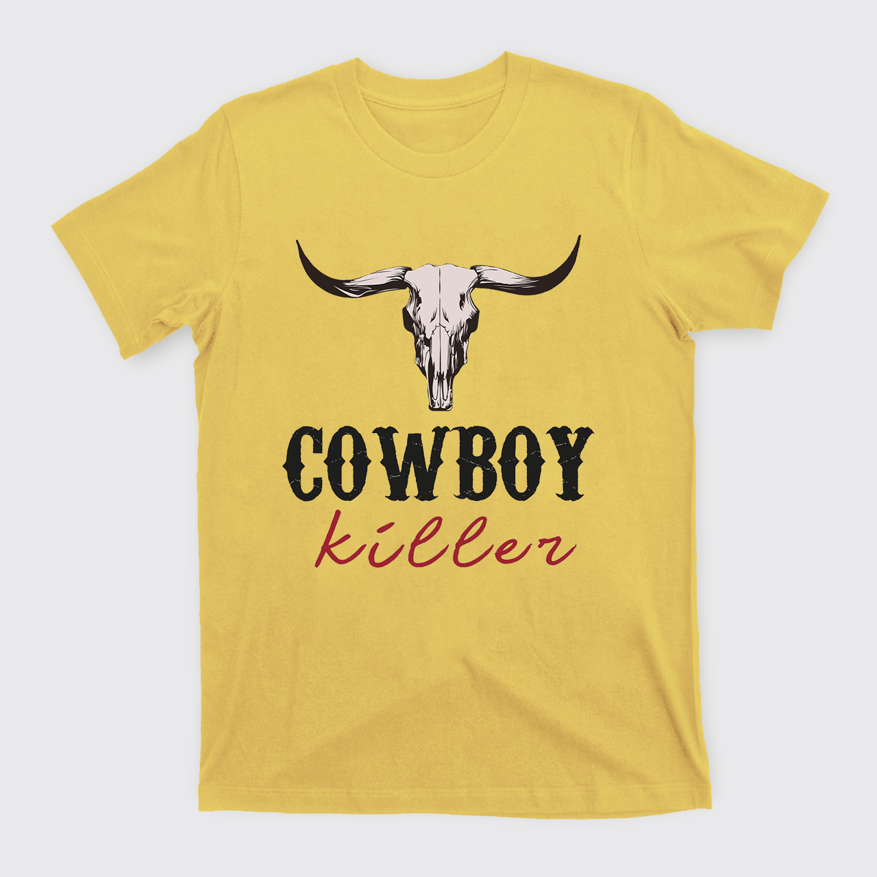 Boho Bull Skull Cowboy Killer T-Shirts