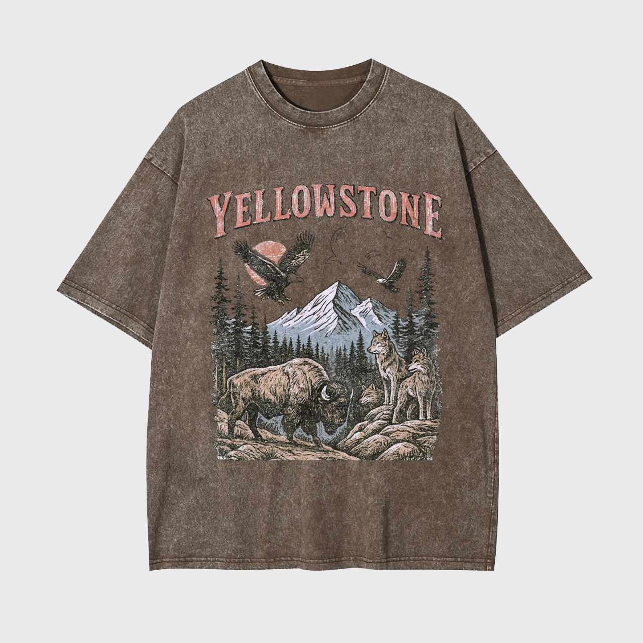 Yellowstone National Park Vintage 90s Garment-dye Tees