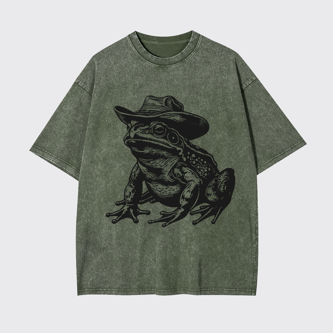 Vintage Cowboy Frog Garment-dye Tees