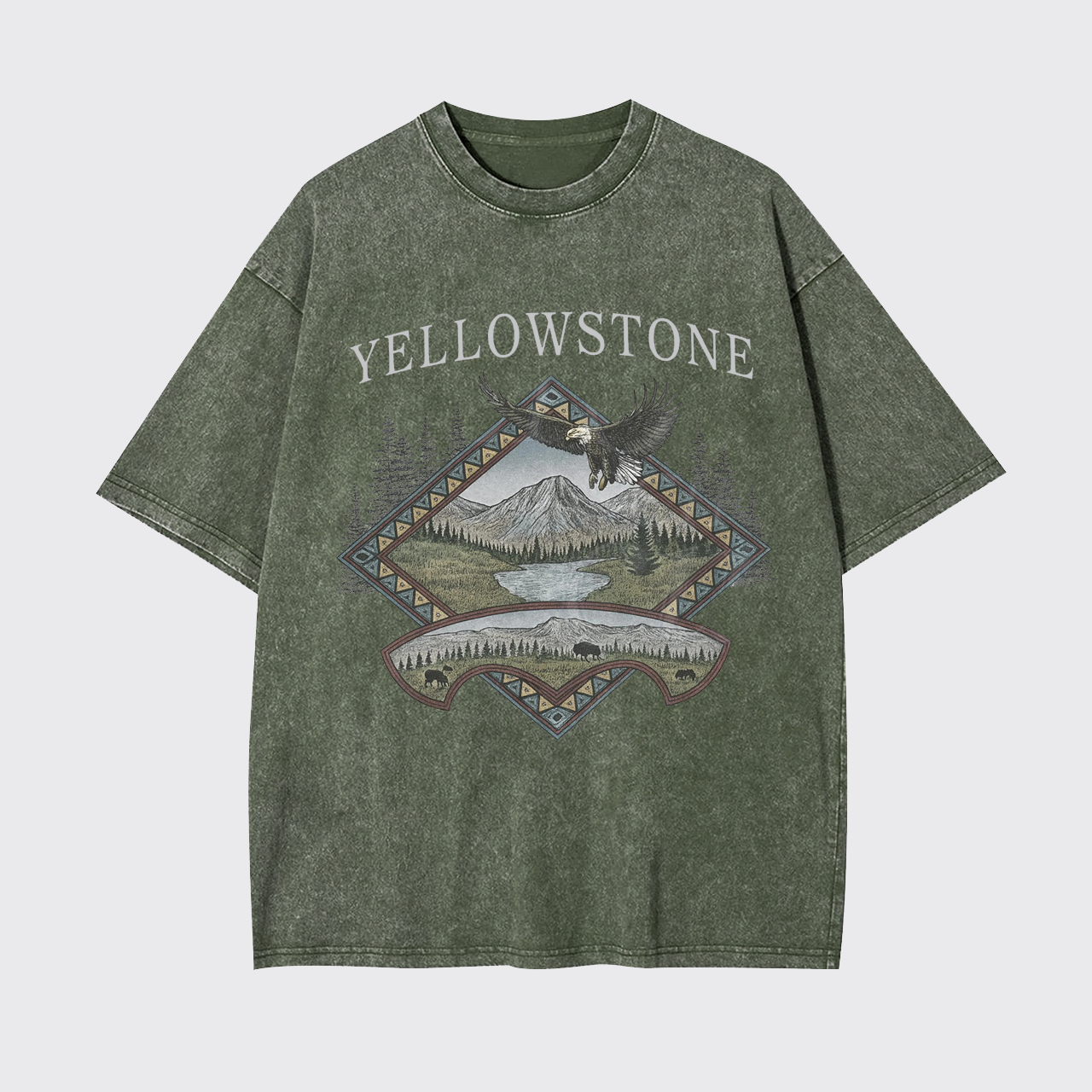 Yellowstone National Park Vintage Garment-dye Tees