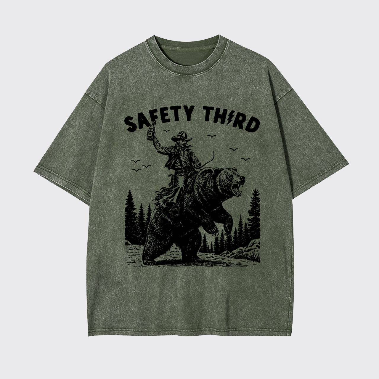 Safety Third Garment-dye Tees