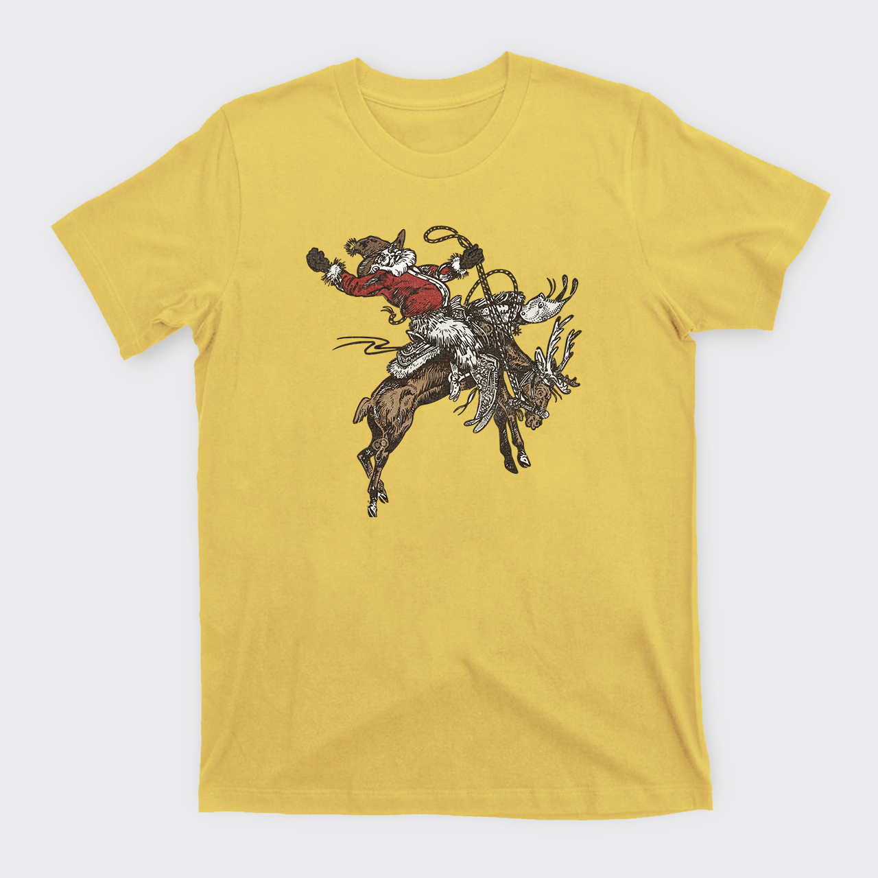 Cowboy Santa Jingle Horse Reindeer T-Shirts