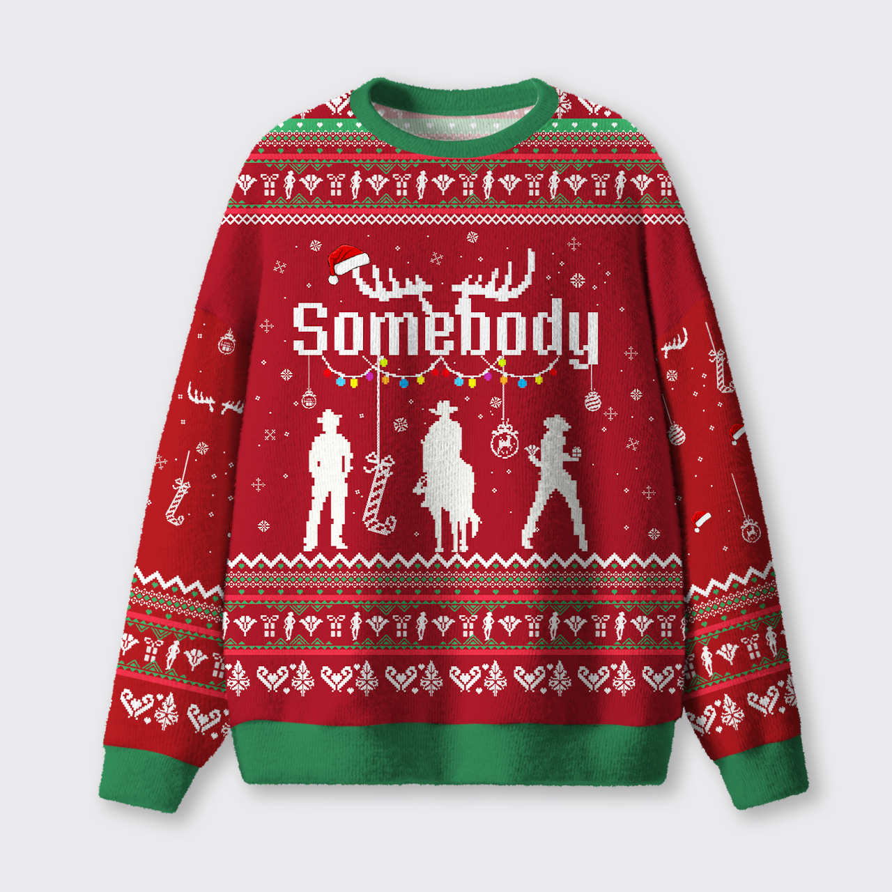 Somebody's Problem Couple Ugly Knit Sweatshirt