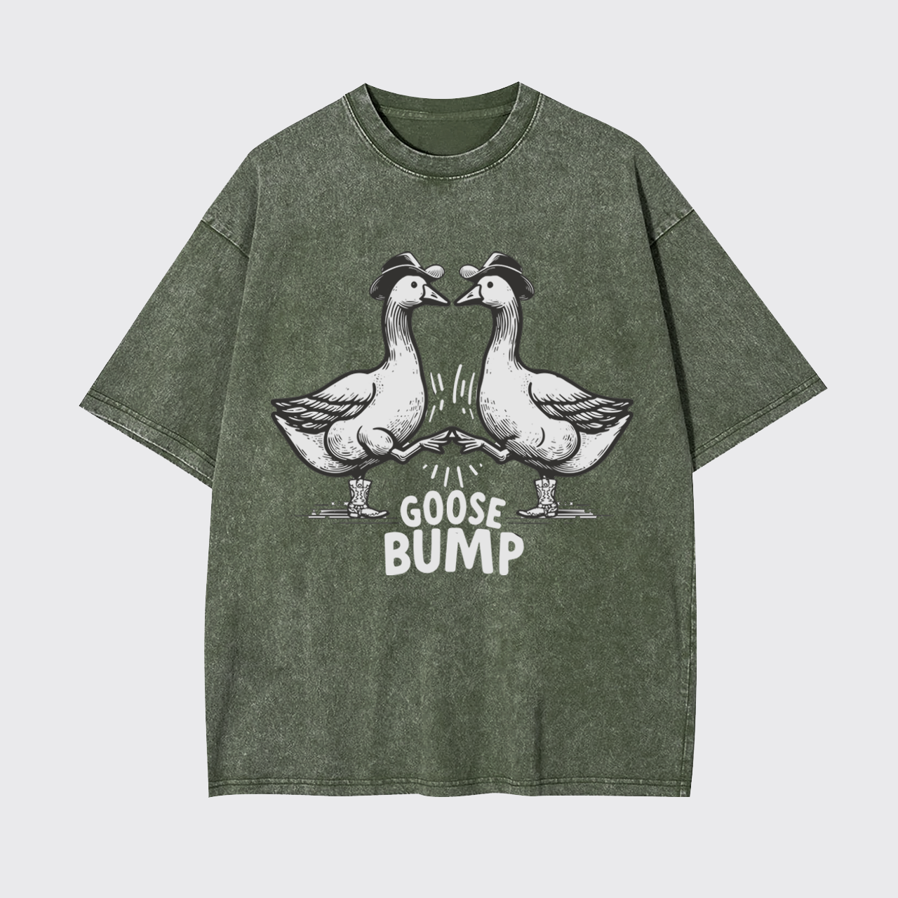 Funny Goose Bump Garment-dye Tees