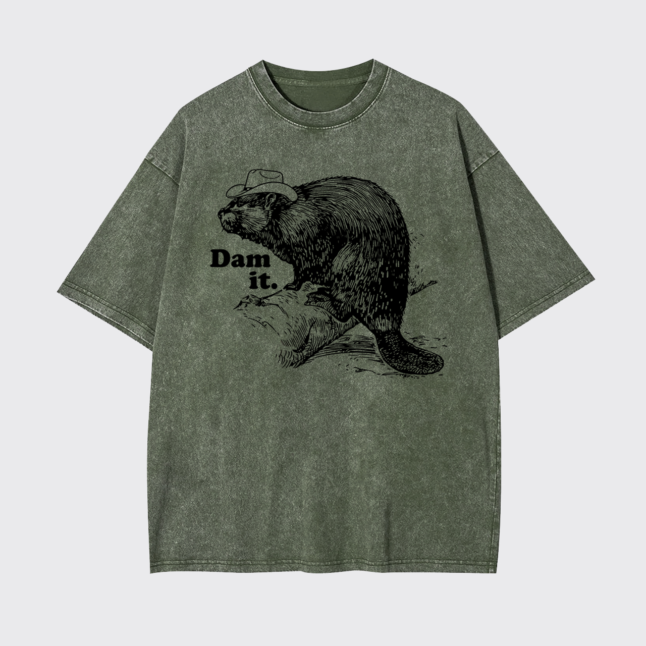 Funny Beaver Dam it Garment-dye Tees
