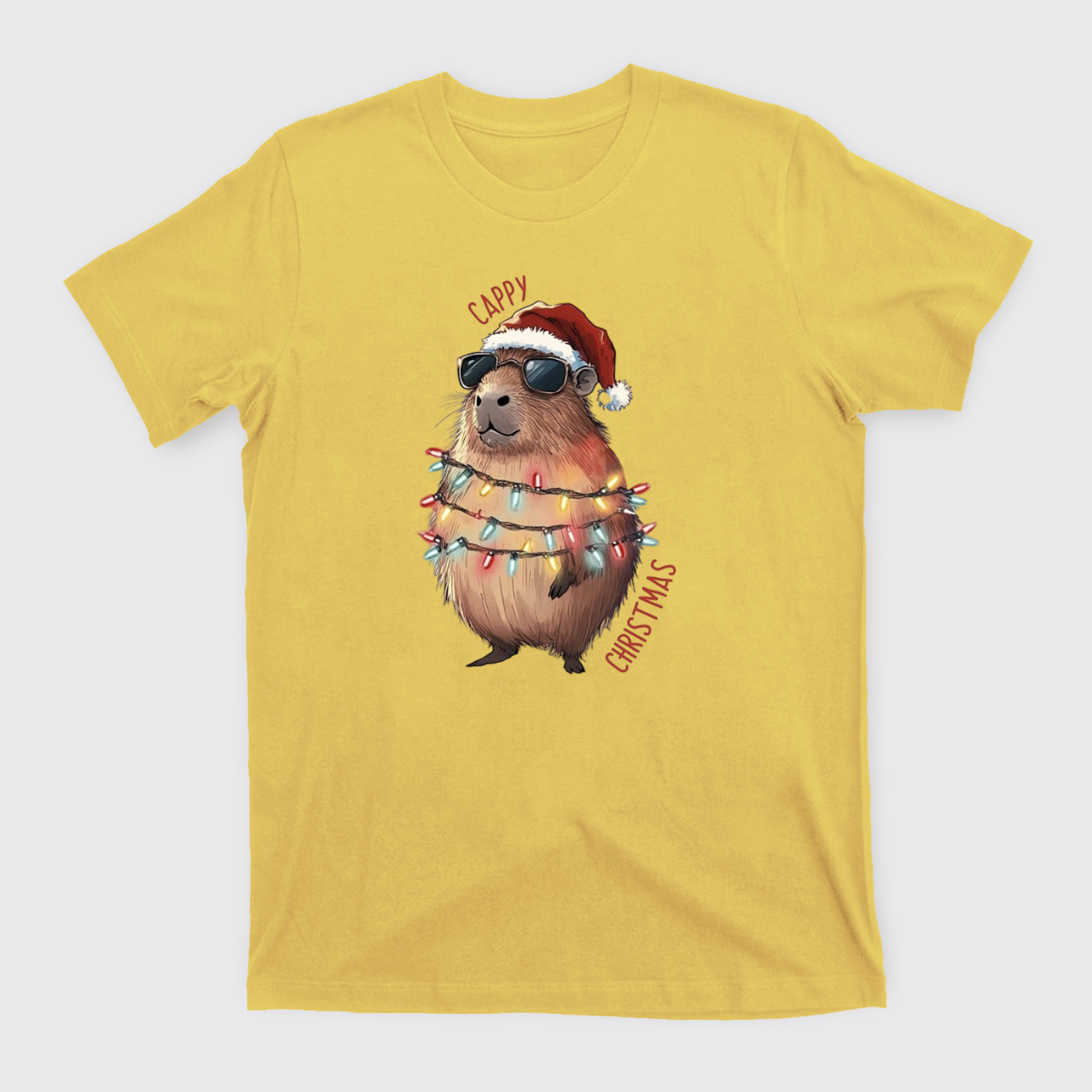 Cappy Christmas Lights T-Shirts