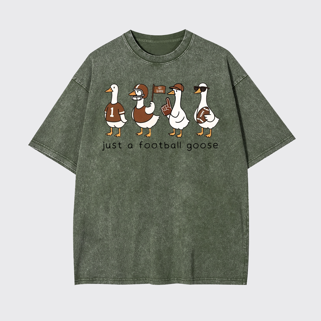 Silly Goose Football Garment-dye Tees