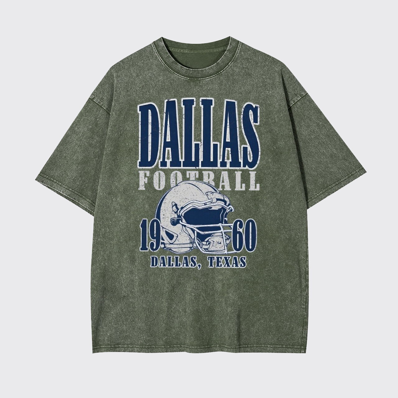 Football Vintage Style Garment-dye Tees