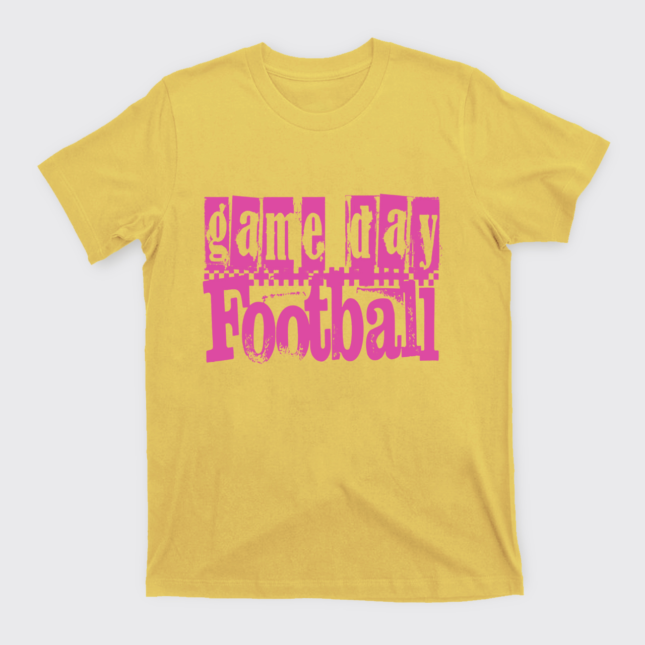 Game Day Football Retro Checkered T-Shirts